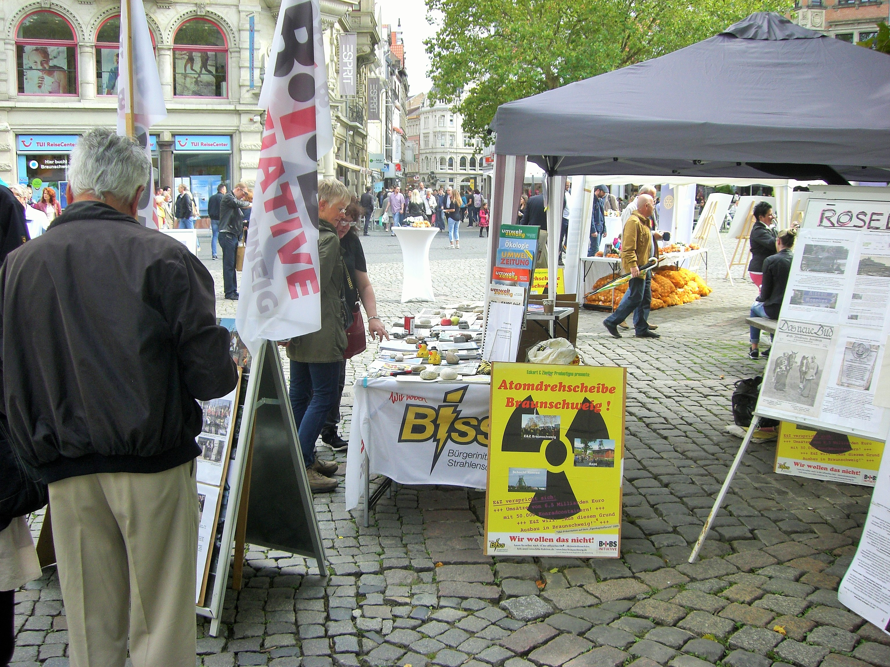 BIBS-Infostand am 19.9.2015 auf dem Kohlmarkt